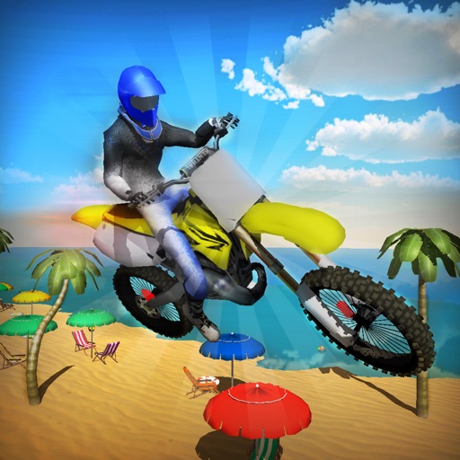 Crazy Beach Bike Stunts Sim icon