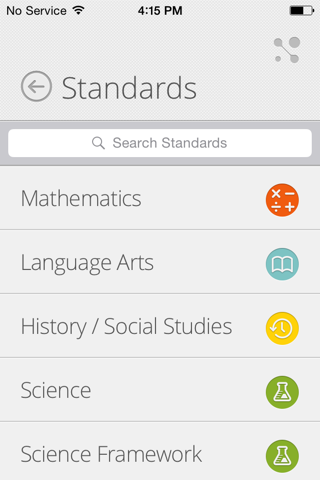 Connecticut State Standards screenshot 2