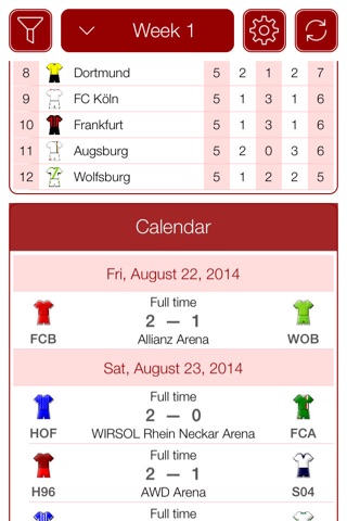 Deutsche Fußball 2016-2017 - Mobile Match Centre screenshot 2