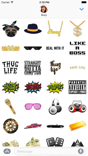 Thug Life Stickers – Pimp Your Chat for iMessage(圖3)-速報App