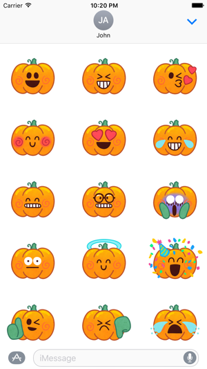 Jack-o-Moji Stickers by Mojimade