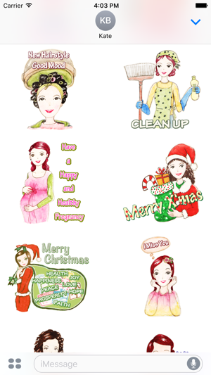 Come On Girls Chinese Ink Style Stickers(English)(圖5)-速報App