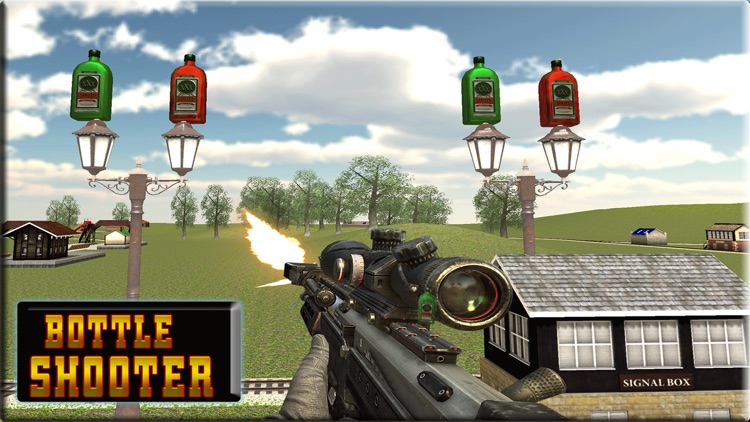 Sniper Bottle Shooter : Bottle Flip Challenge screenshot-3