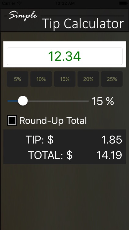 Keep It Simple Tip Calculator