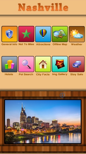 Nashville   Offline Map City Guide