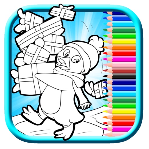 Penguin Coloring Book Free Game icon