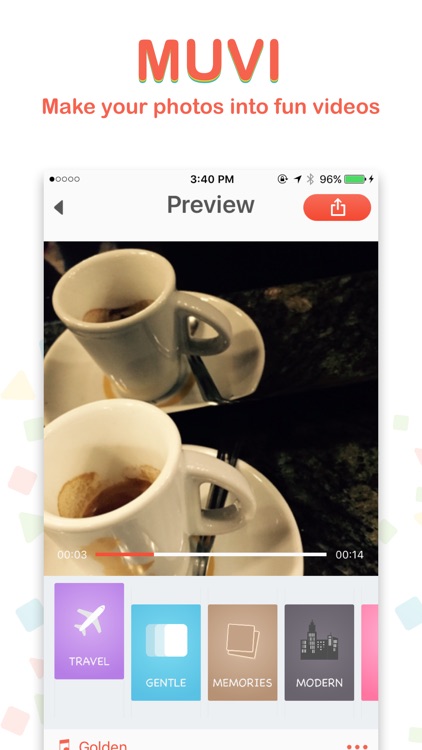 MUVI - Turn your photos into a fun video