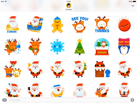 Bum Santa Christmas Stickers screenshot 3