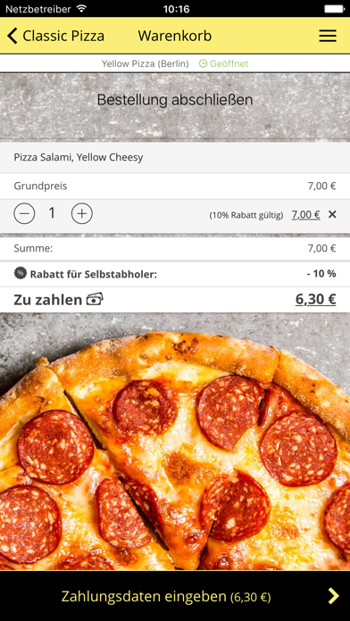 How to cancel & delete Yellow Pizza Berlin from iphone & ipad 3