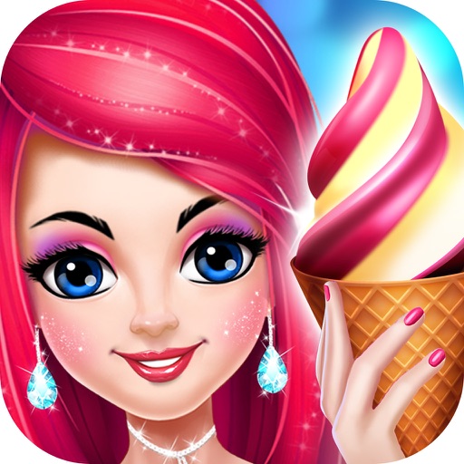 Ice cream factory for kids - yummy frozen pop game icon