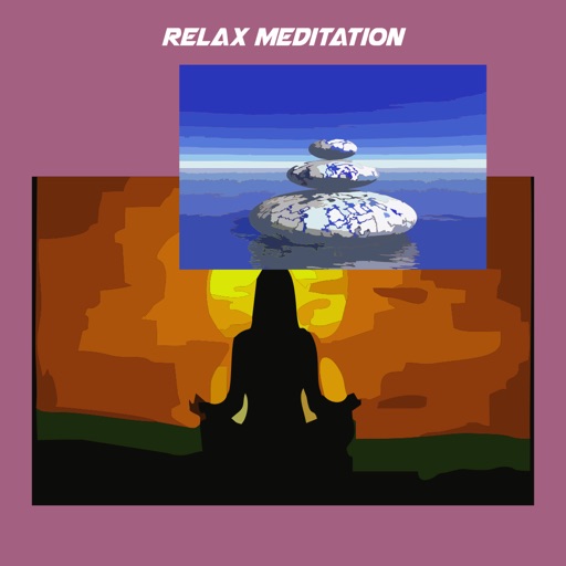 Relax meditation icon