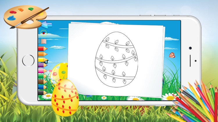 Easter Egg Coloring Pages For Kids Paint Training screenshot-4