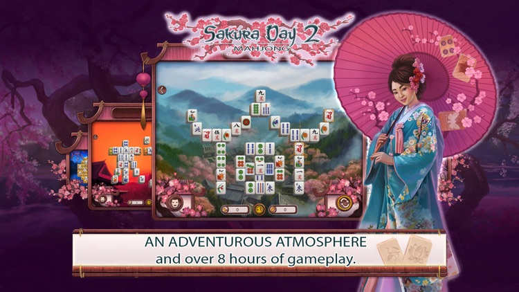 Sakura Day 2 Mahjong screenshot-1