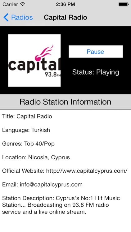 Cyprus Radio Live (Kıbrıs Radyo / Κύπρος ραδιόφωνο screenshot-3