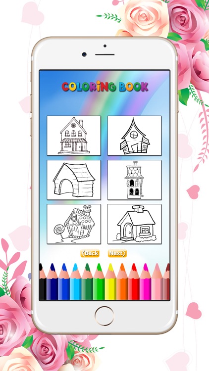 Coloring Book House: Learn to draw & paint for Kid screenshot-3