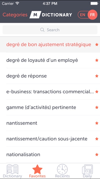 MDictionary Business Eng - Fre screenshot-3