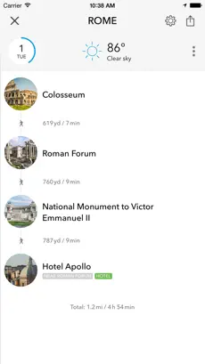 Screenshot 5 Roma - mapa sin conexión con guías de ciudades iphone