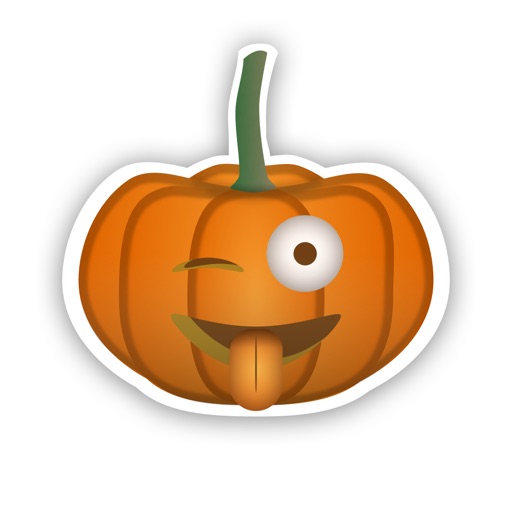 Pumpkin emoji Stickers for Halloween icon