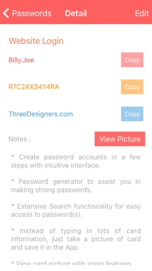 Password Organizer - Secure Passwords and Pics(圖4)-速報App