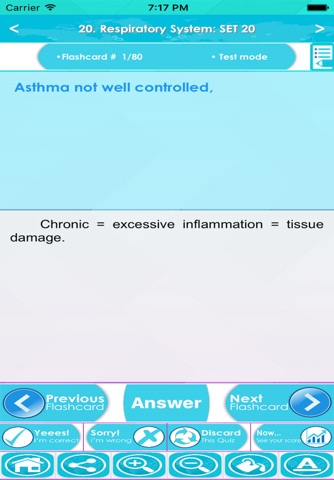 Respiratory System Nursing & therapy App-1200 Q&A screenshot 3