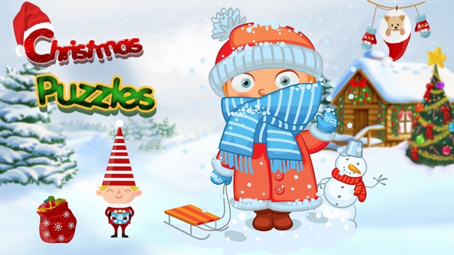 Christmas Shapes Puzzles for Toddlers & Kids(圖1)-速報App