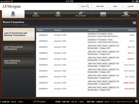 J.P. Morgan Mobile (SM) screenshot 3