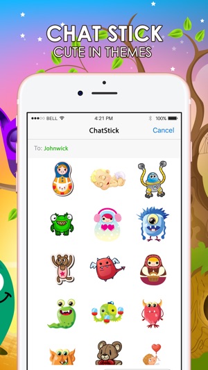 Cute Emoji Sticker Cutie Keyboard Themes ChatStick(圖1)-速報App