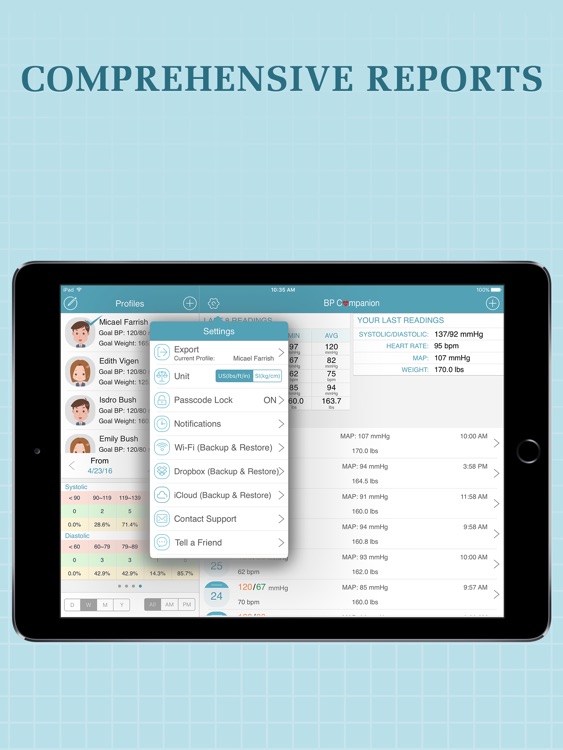Blood Pressure Companion Pro for iPad screenshot-3