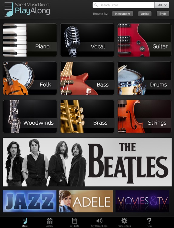 Sheet Music Direct PlayAlong