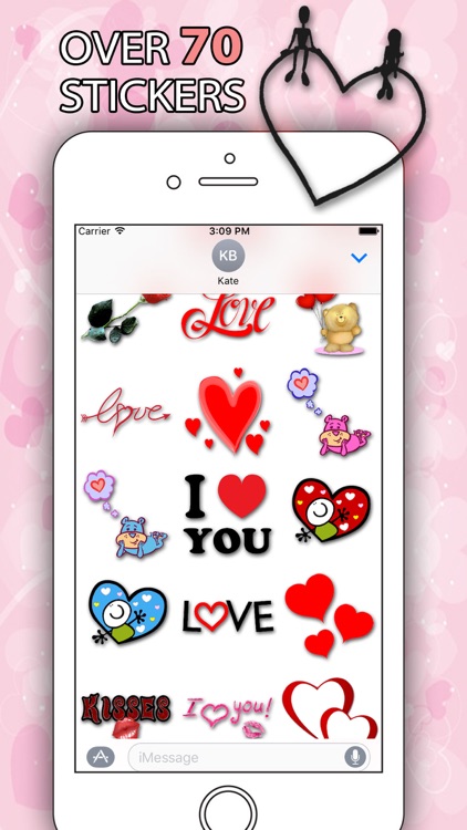 Over 70 Love Stickers