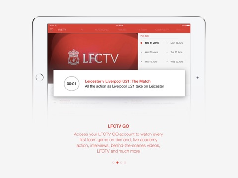 The Official Liverpool FC App screenshot 2