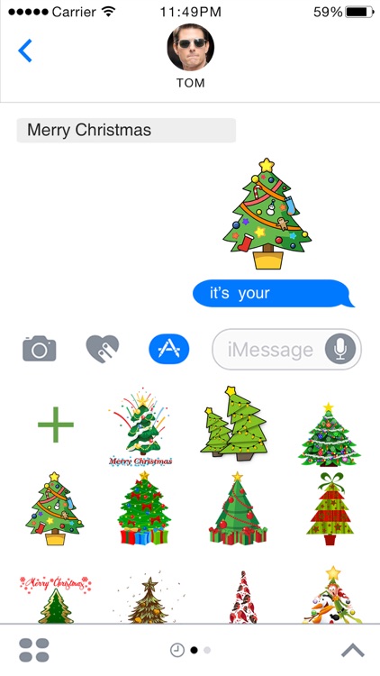 Christmas Tree Emoji Stickers for iMessage by Rezoan Shuvro