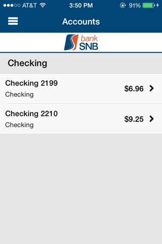 Bank SNB’s Bank App screenshot 2