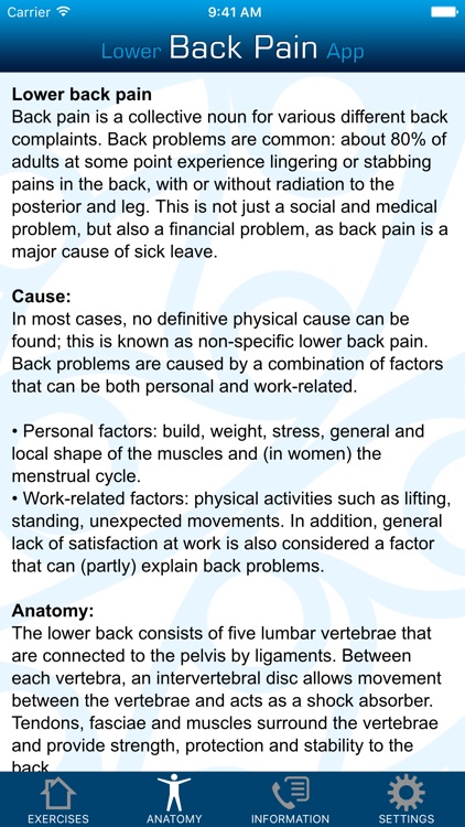 Lower Back Pain App screenshot-3