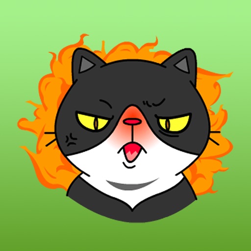 Cool Fatty Cat Sticker for iMessage icon