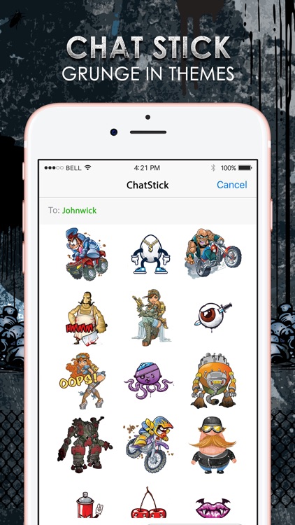 Grunge Emoji Stickers Keyboard Themes ChatStick