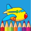 coloring page airplane creativity for kids