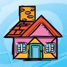 Kids Doodle & Discover: Houses, Cartoon Tangram