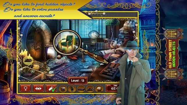 Old Town Street : Hidden Objects Adventure with HD-Graphics(圖2)-速報App