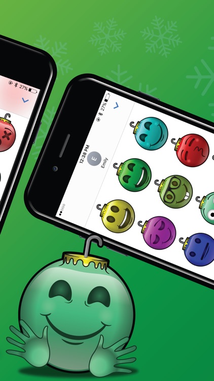 137 Christmas Emoji Ornament Stickers
