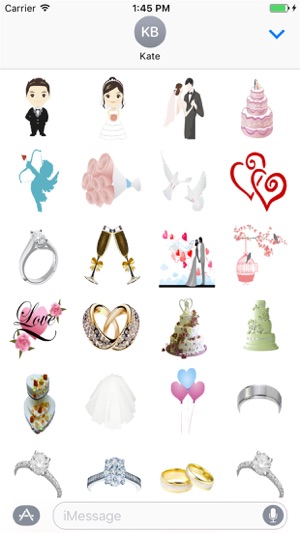 Adorable Wedding Stickers for iMessage(圖2)-速報App