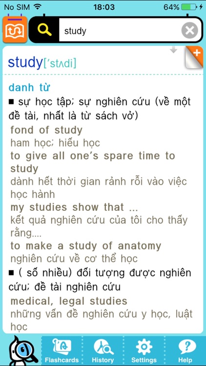 DioDict 3 English – Vietnamese Dictionary