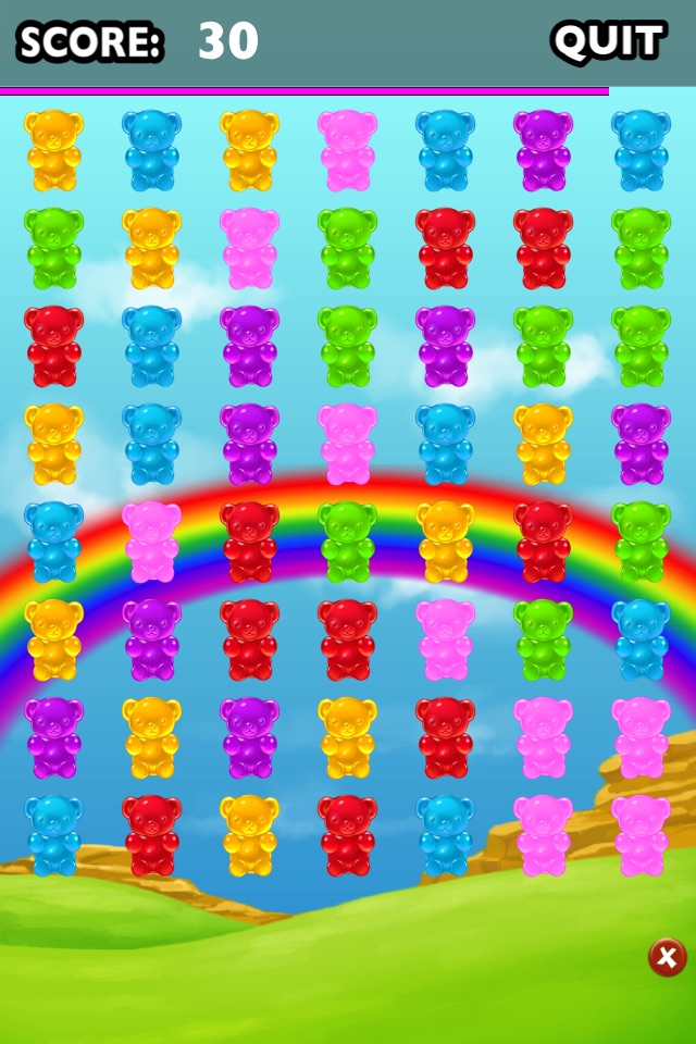 Gummy Bear Match - Free Candy Game screenshot 2