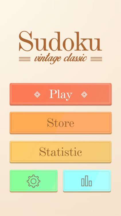 Sudoku Vintage Classic (logical game of 123456789)