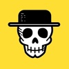 Skull Emoji - Funny Halloween skeleton Stickers