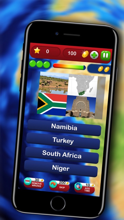 4 Pics Guess the Country Quiz Free Education Game screenshot-3