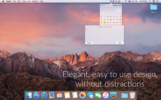 Diarey: simple menu bar diary