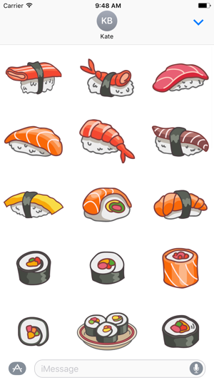 Sushi Stickers for iMessage #3