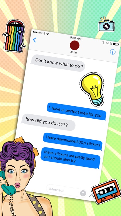 80's Emoji - Retro Sticker Pack for iMessage