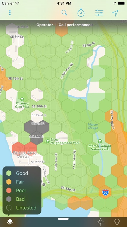 Cell Phone Coverage Map